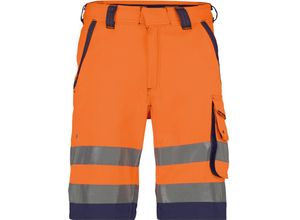 5414729085333 - - Lucca Warnschutz-Shorts neonorange dunkelblau 42 290g - neonorange dunkelblau