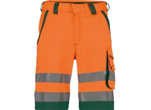 5414729085524 - - Lucca Warnschutz-Shorts neonorange flaschengrün 52 290g - neonorange flaschengrün