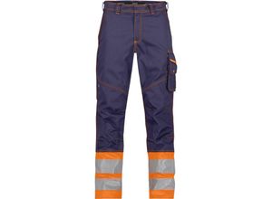 5414729086880 - - Phoenix Warnschutzhose dunkelblau neonorange 44 300g - dunkelblau neonorange