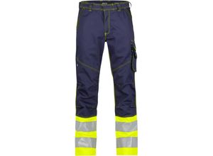 5414729087047 - - Phoenix Warnschutzhose dunkelblau neongelb 44 300g - dunkelblau neongelb