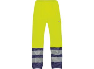 5414729102450 - - Sola Warnschutz-Regenhose neongelb dunkelblau s 200g - neongelb dunkelblau