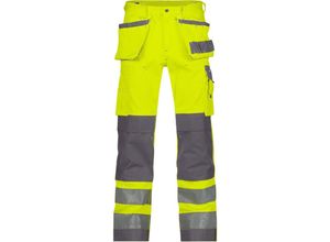 5414729120027 - - Glasgow Warnschutzhose neongelb zementgrau 54 290g - neongelb zementgrau