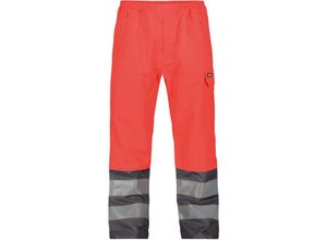 5414729120577 - - Sola Warnschutz-Regenhose neonrot zementgrau 2XL 200g - neonrot zementgrau