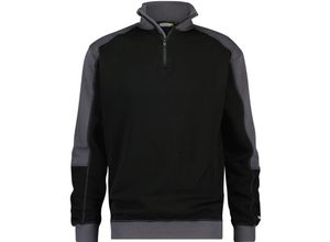 5414729130989 - - Basiel Sweatshirt schwarz zementgrau l 290g - schwarz zementgrau