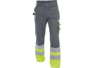 5414729155807 - - Omaha Warnschutzhose zementgrau neongelb 48 minus 245g - zementgrau neongelb