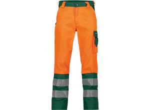 5414729156255 - - Lancaster Warnschutzhose neonorange flaschengrün 46 245g - neonorange flaschengrün