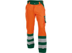 5414729156330 - - Lancaster Warnschutzhose neonorange flaschengrün 60 245g - neonorange flaschengrün