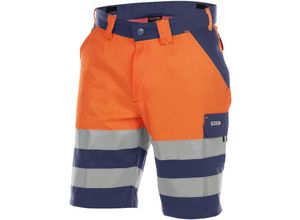 5414729158792 - - Venna Warnschutz-Shorts dunkelblau neonorange 46 245g - dunkelblau neonorange