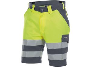 5414729159126 - Venna Warnschutz-Shorts ZEMENTGRAU NEONGELB 54 245g - ZEMENTGRAU NEONGELB