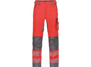 5414729160740 - Odessa Warnschutzhose NEONROT ZEMENTGRAU 50 245g - NEONROT ZEMENTGRAU