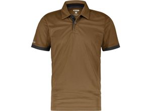 5414729161723 - Traxion Poloshirt LEHMBRAUN ANTHRAZITGRAU XS 215g - LEHMBRAUN ANTHRAZITGRAU