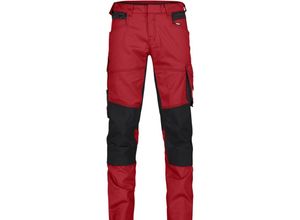 5414729169231 - - Dynax Women Arbeitshose rot schwarz 42 245g - rot schwarz