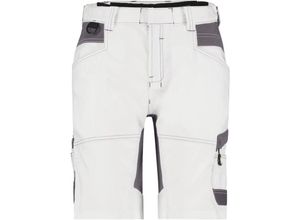 5414729173146 - - Axis Painters Women Malershorts WEIß ANTHRAZITGRAU 32 245g - WEIß ANTHRAZITGRAU