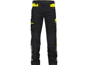 5414729204352 - Hong Kong Arbeitshose SCHWARZ NEONGELB 52 MINUS 245g - SCHWARZ NEONGELB