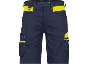 5414729205182 - Manilla Arbeitsshorts NACHTBLAU NEONGELB 66 245g - NACHTBLAU NEONGELB
