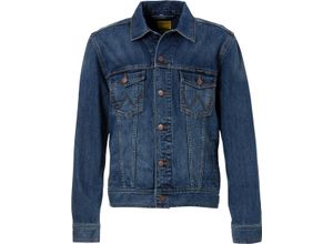 5414973157176 - Wrangler® Jeansjacke Klappkragen Waschung für Herren blau L