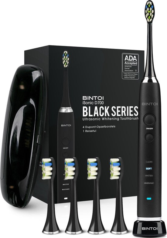 5419980160461 - Bintoi® iSonic Black Series D700 - Elektrische Zahnbürste - Ultra Whitening