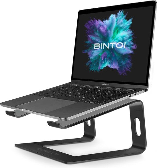 5419980160492 - Bintoi® LS100 - Laptop-Ständer von 10 bis 17 Zoll - Universal Lap Stand - Leichter Laptop-Tisch - Stabiler Laptop-Ständer Laptop-Halter - Schwarz