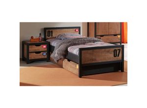 5420070211925 - Vipack Set Alex best aus Nachtkonsole und Einzelbett 90x200 Kiefer gebürstet 5420070211925 - Vipack Set Alex best aus Nachtkonsole und Einzelbett 90x200 Kiefer gebürstet
