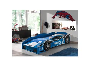 5420070213752 - VIPACK - Kinderbett Police Car 70 x 140 cm blau lackiert