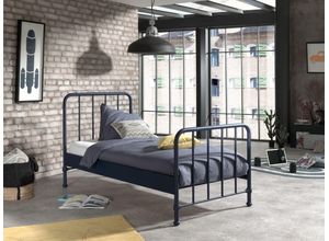 5420070235631 - VIPACK - BRONXX Metallbett im coolen Look Blau Denim matt Liegefläche 90 x 200 cm