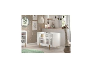 5420070241700 - JAXX SMILE Babybett LF 60 x 120 cm m verst Lattenrost Ausf MDF weiß lackiert