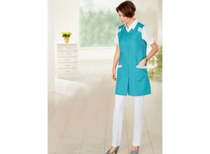 5425023226292 - Kochschürze CLASSIC BASICS Damen Gr 44 blau (türkis) Baumwollmischung Polyester Kunstfaser Schürzen 5425023226292 - Kochschürze CLASSIC BASICS Damen Gr 44 blau (türkis) Baumwollmischung Polyester Kunstfaser Schürzen