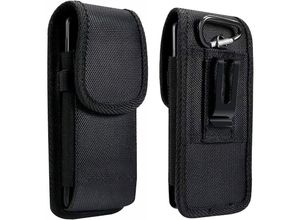 5427418207879 - Lycxames - Vertikale Gürteltasche für Handys Smartphones Größe m (Diagonale 12 cm 47 Zoll) Textil Gürtelclip Klebeverschluss