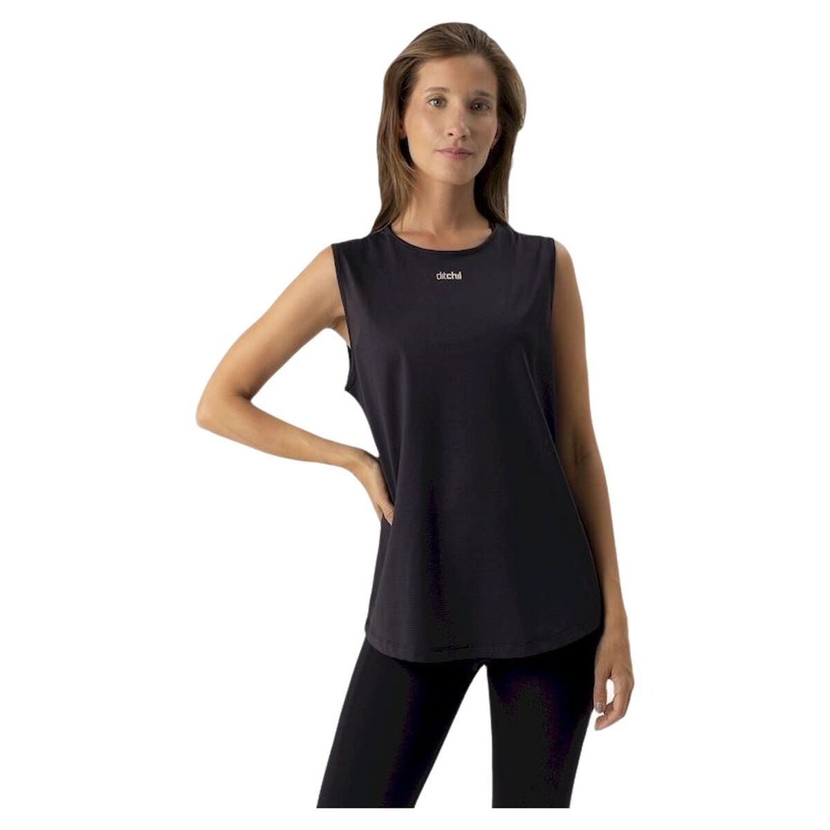 5600366666138 - Ärmelloses Damen-T-Shirt Aria Schwarz