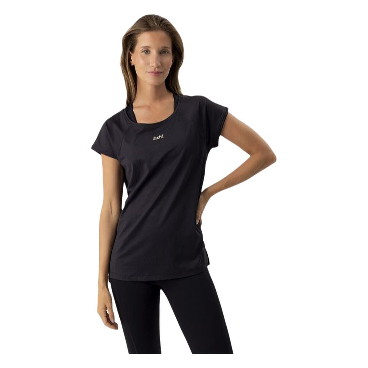 5600366666664 - Women’s Short Sleeve T-Shirt Ditchill T-Shirt Ariana Black