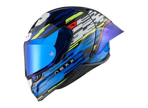 5600427115513 - Integralhelm XR3R Glitch Racer Blau Neon