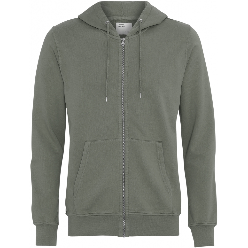 5600493183676 - Kapuzen-Pulli mit Reißverschluss Classic Organic dusty olive