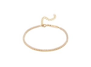 5600803401728 - Armkette UNIKE JEWELLERY CLASSY SHINNY TENNIS UKPU12040061 Armbänder Gr Silber 925 (Sterlingsilber) goldfarben (gelbgoldfarben kristallweiß kristallweiß) Damen Armketten mit Zirkonia (synth)