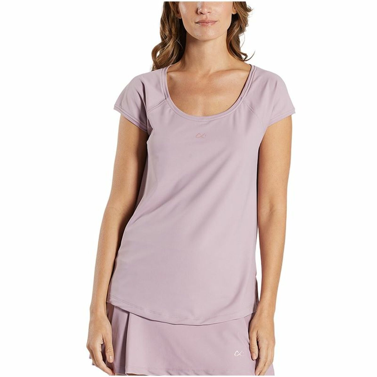 5600860687615 - Damen Kurzarm-T-Shirt Lavendel