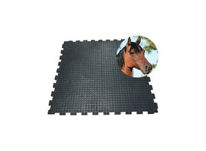 5601570610931 - Gummi-Stallmatte - Puzzlesystem - 100x100 cm - 16 mm - mit rutschfesten Noppen