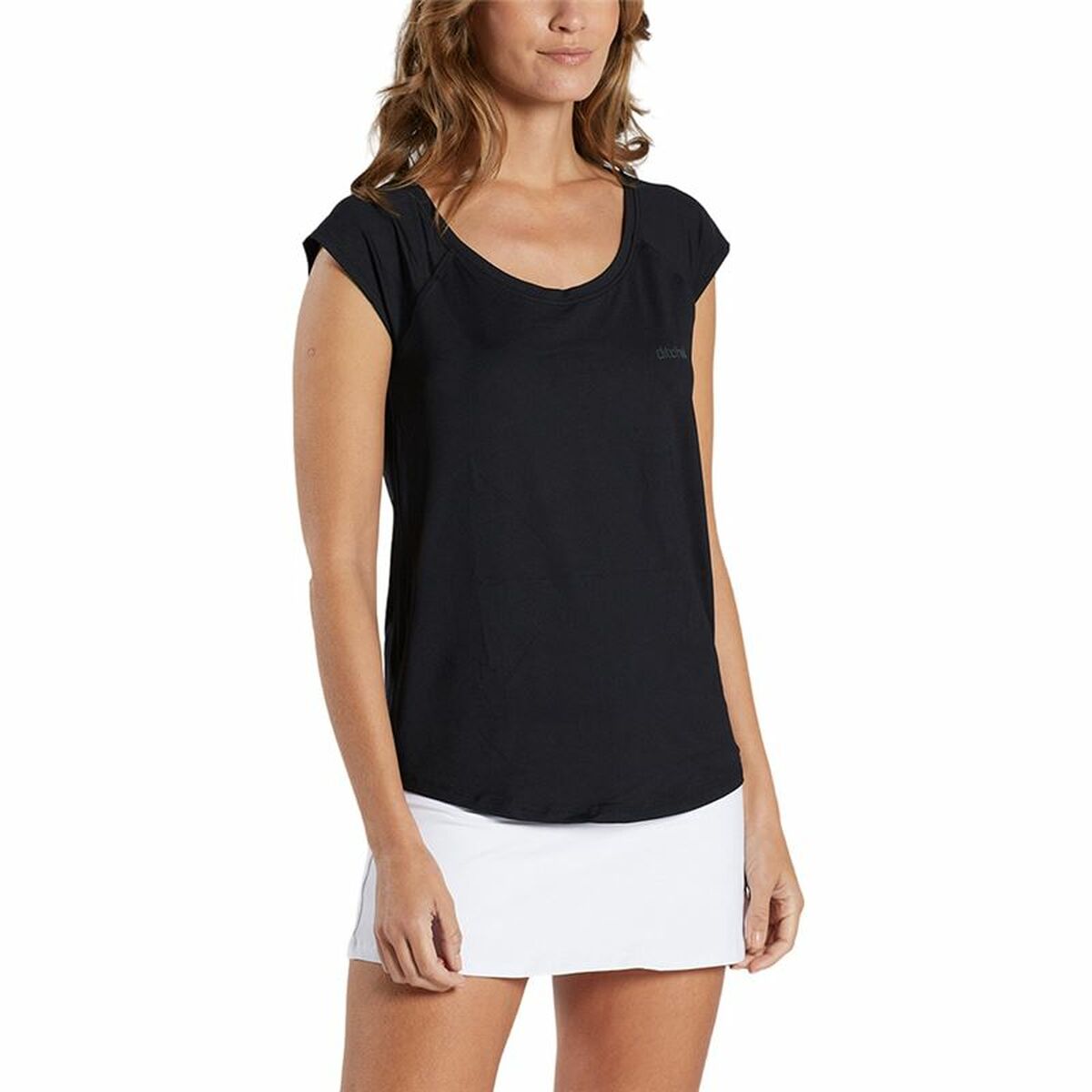 5602022006111 - Ärmelloses Damen-T-Shirt Schwarz