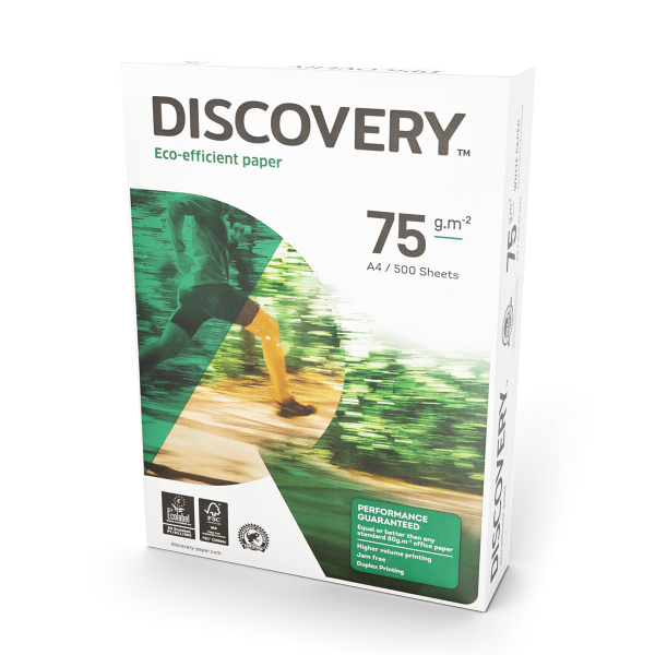 5602024083271 - Discovery Eco-efficient DIN A4 Druckerpapier 75 g m2 Glatt Weiß 500 Blatt