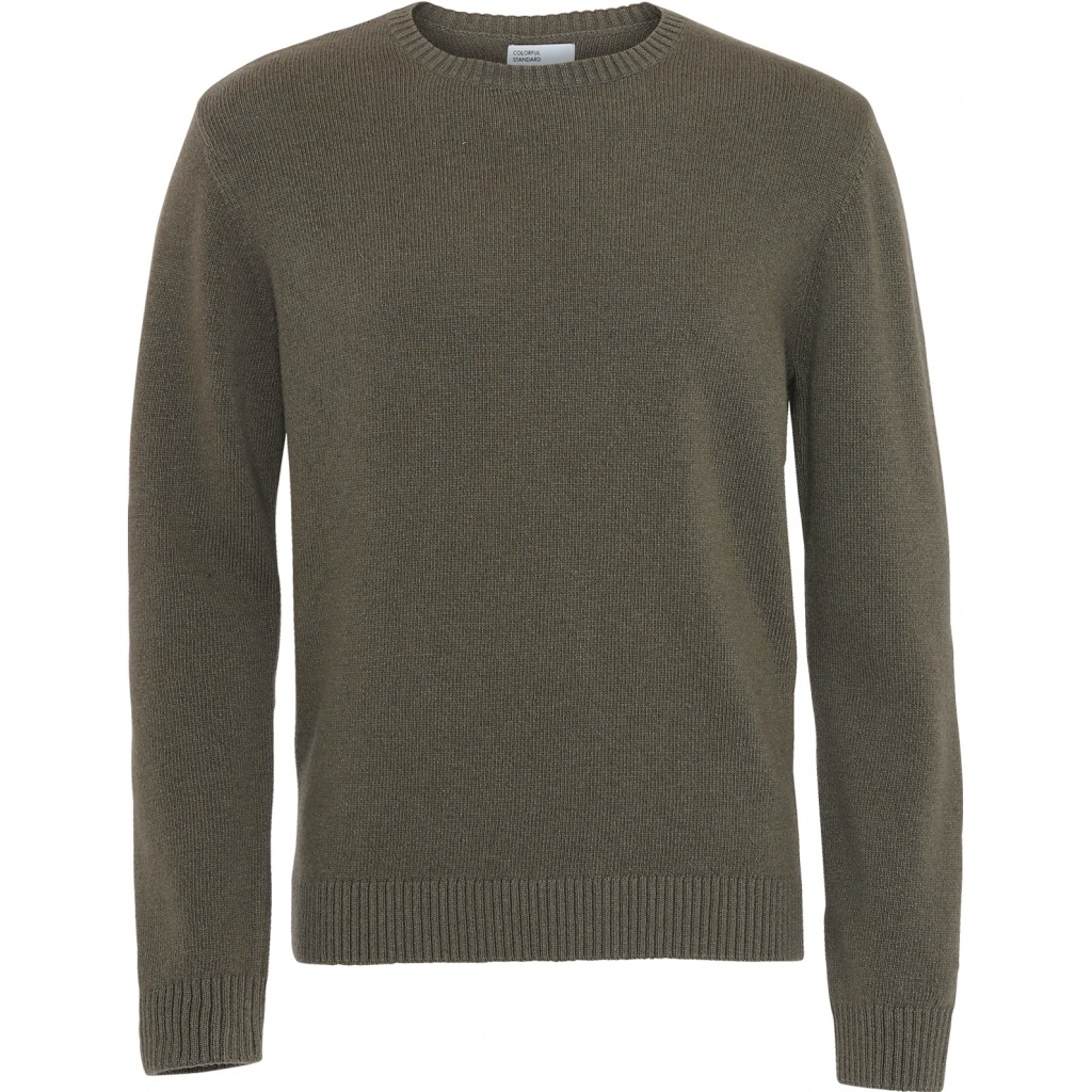 5602991012557 - Pullover mit Rundhalsausschnitt aus Wolle Classic Merino dusty olive