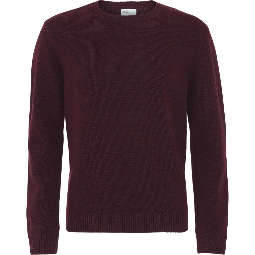 5602991013035 - Pullover mit Rundhalsausschnitt aus Wolle Classic Merino oxblood red