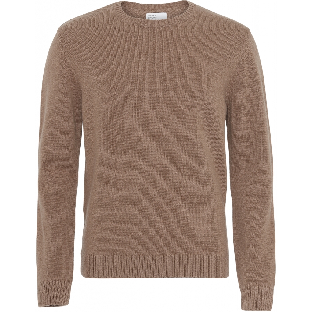 5602991019525 - Pullover mit Rundhalsausschnitt aus Wolle Classic Merino warm taupe