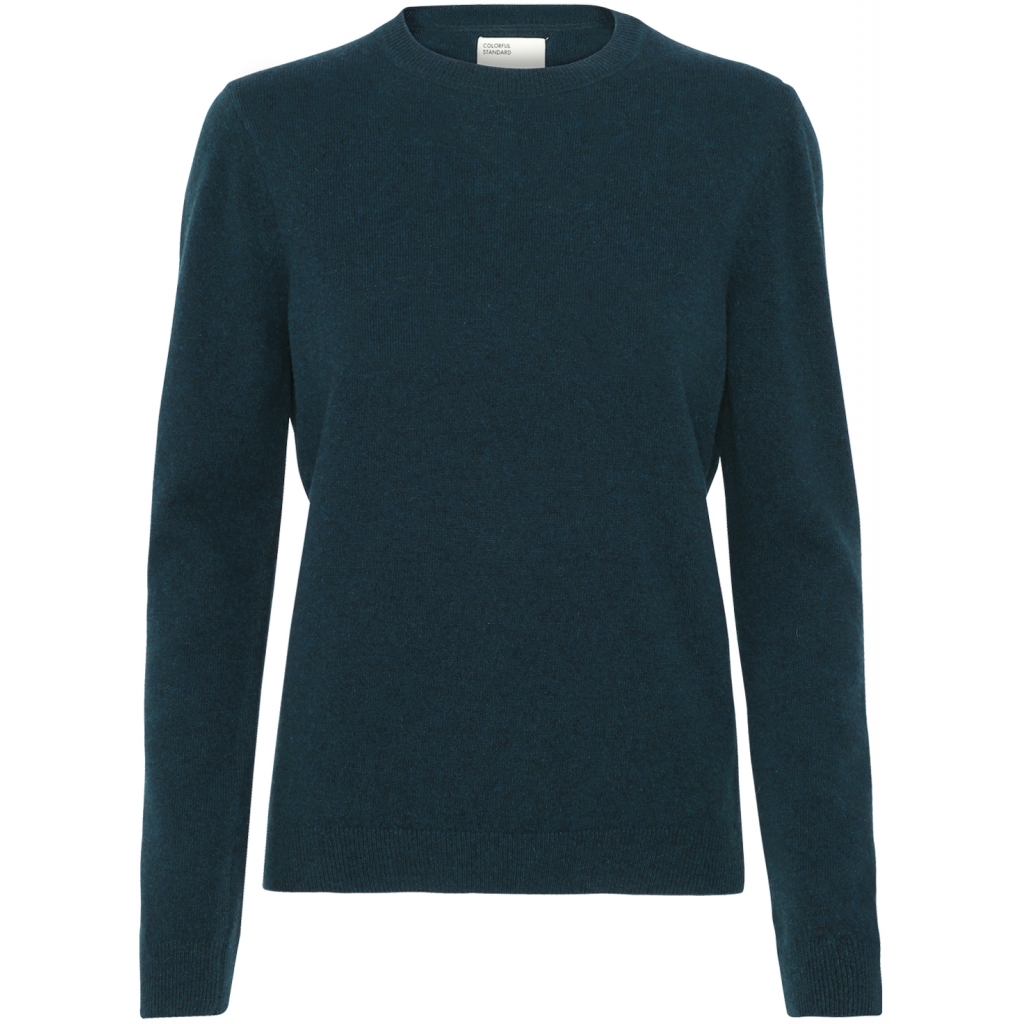 5602991019631 - Pullover mit Rundhalsausschnitt aus Wolle Frau light merino ocean green