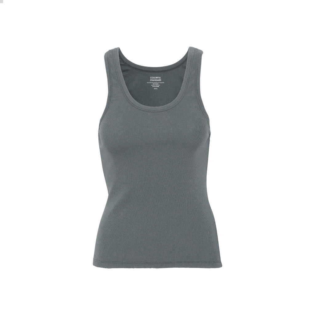 5602991040000 - Geripptes Tanktop Frau Organic storm grey