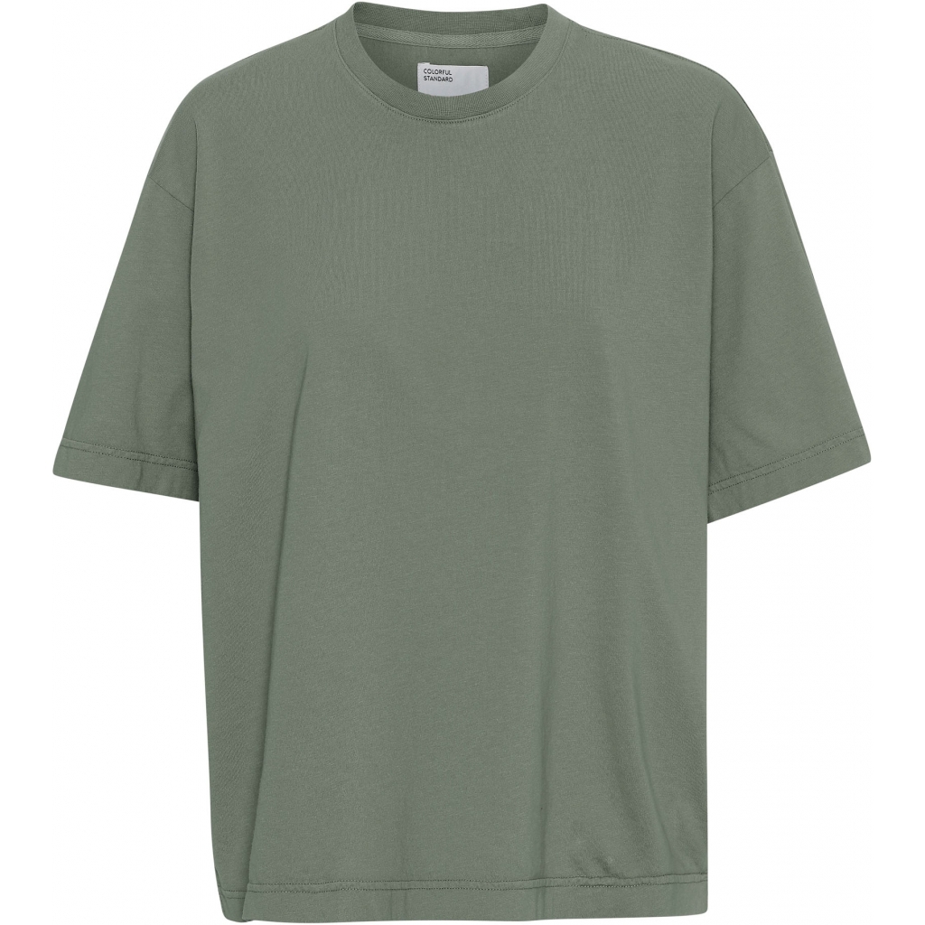 5602991053970 - T-Shirt Damen Organic oversized dusty olive