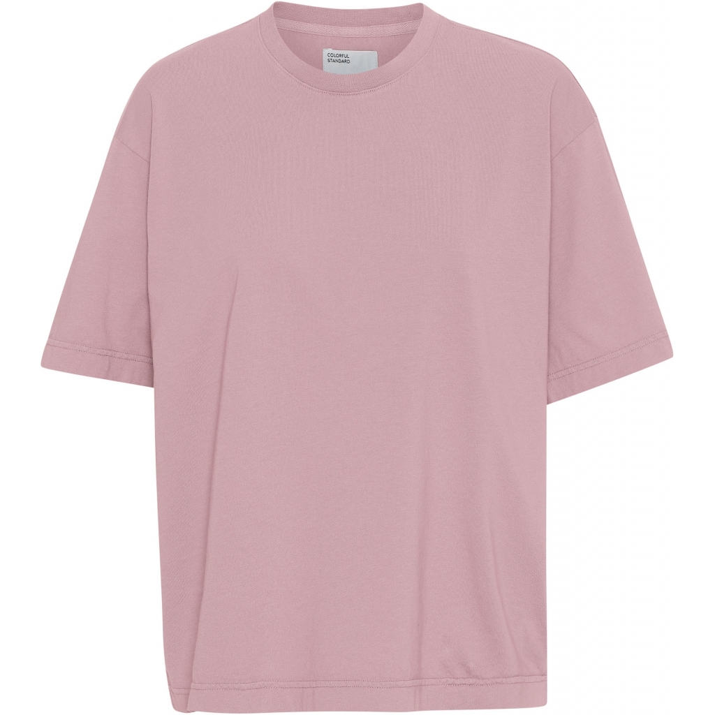 5602991054120 - T-Shirt Frau Organic oversized faded pink
