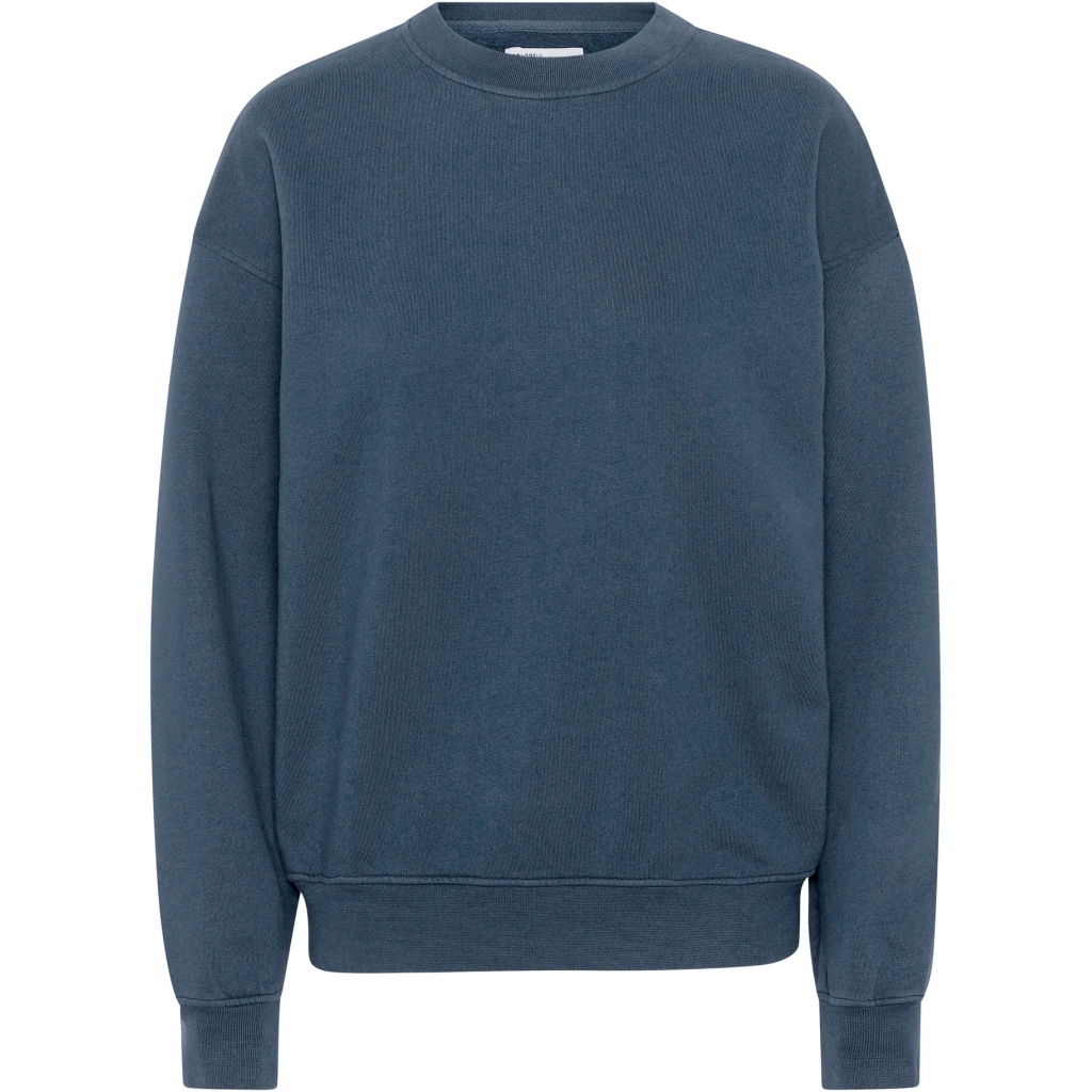 5602991059538 - Sweatshirt mit Rundhalsausschnitt Organic oversized petrol blue