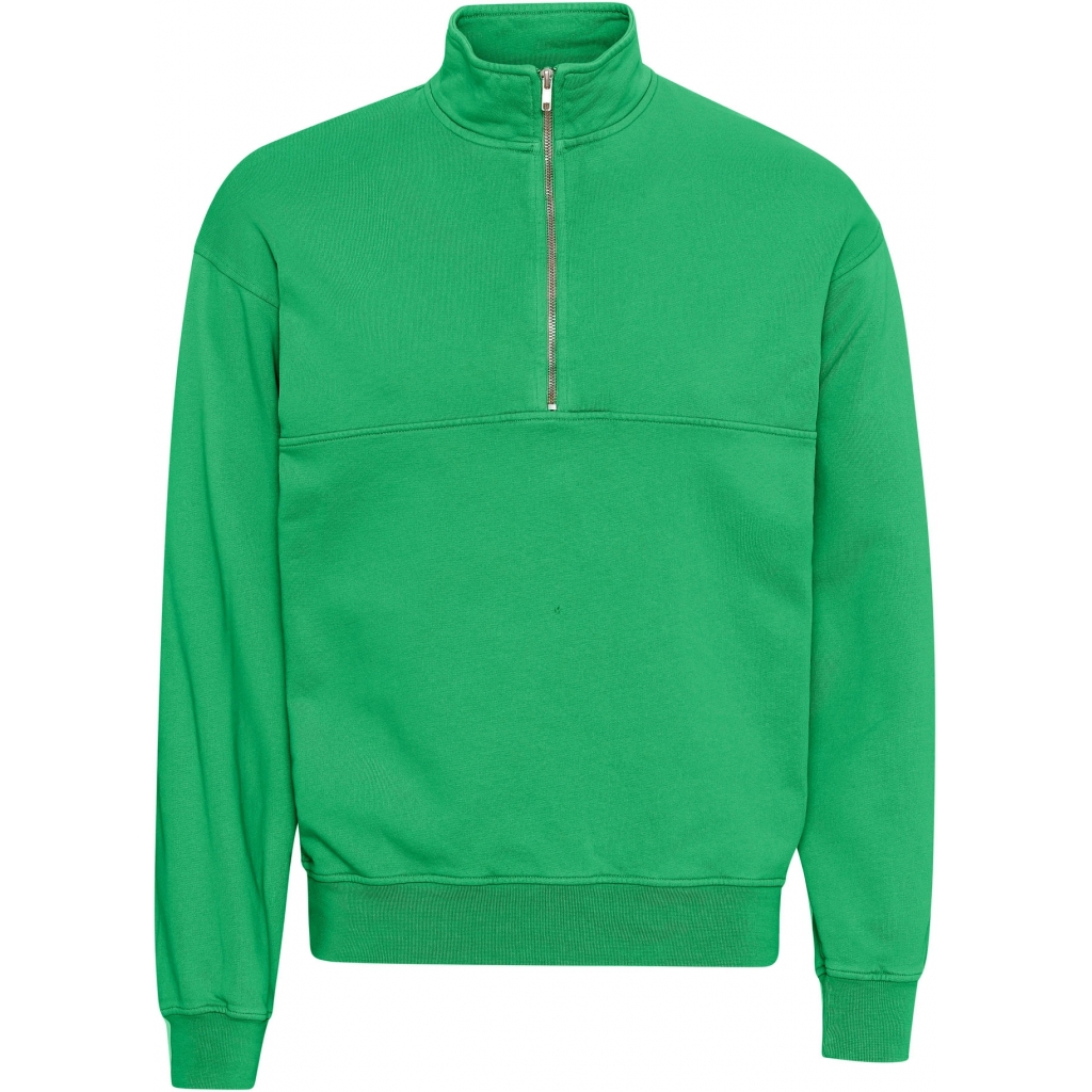 5602991061340 - Sweatshirt 1 4 Reißverschluss Organic kelly green