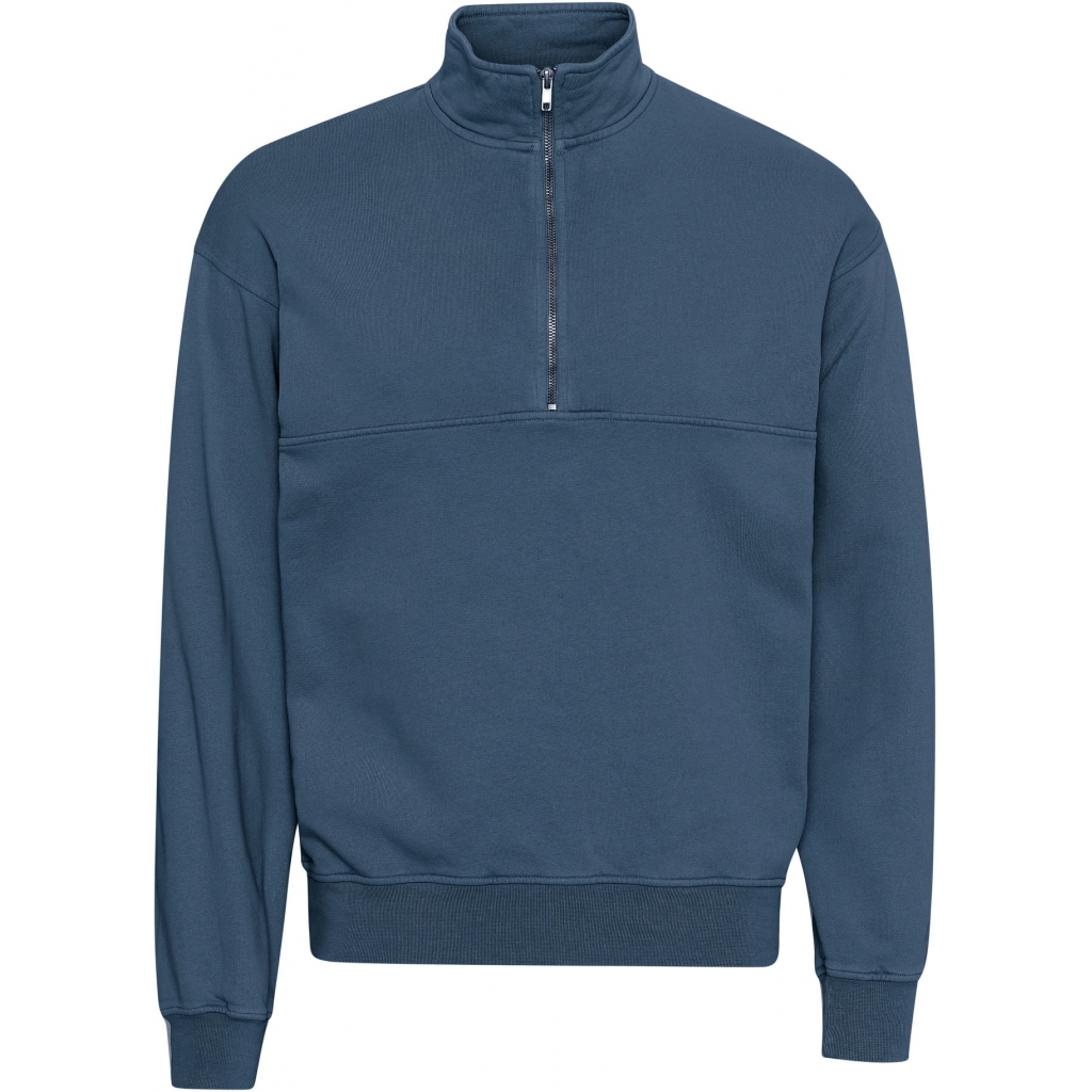 5602991061876 - Sweatshirt 1 4 Reißverschluss Organic petrol blue