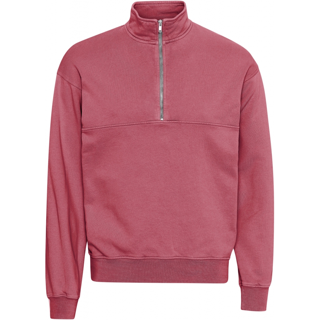 5602991062118 - Sweatshirt 1 4 Reißverschluss Organic raspberry pink