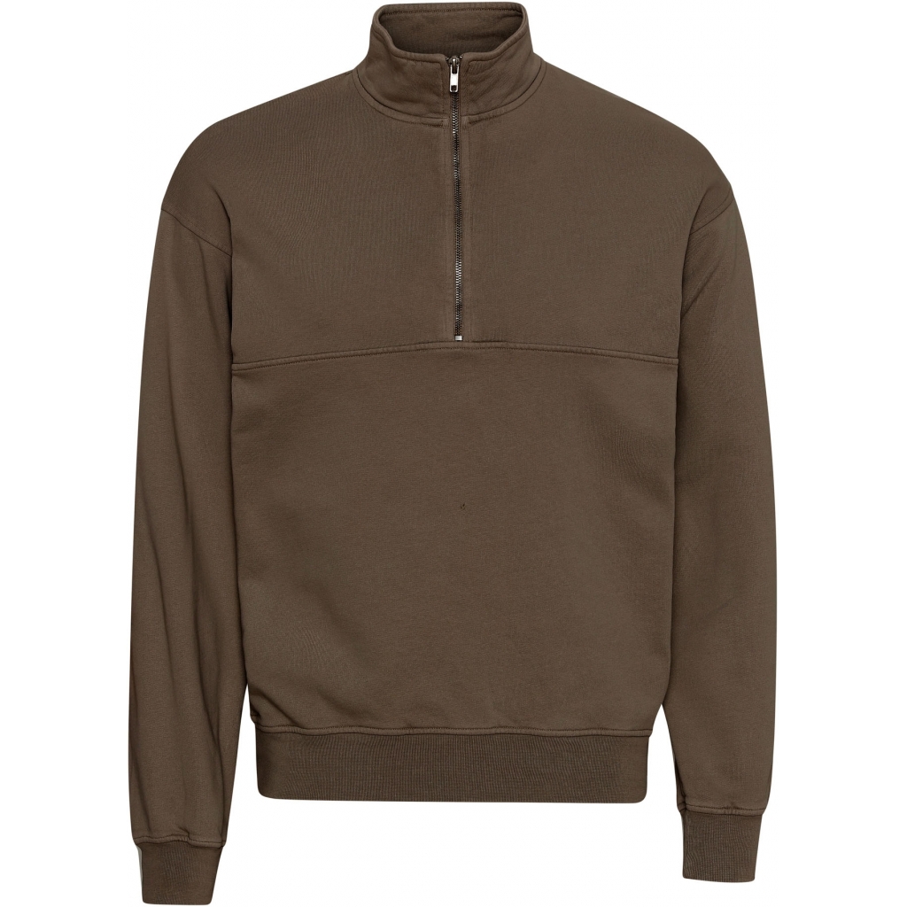5602991065232 - Sweatshirt 1 4 Reißverschluss Organic cedar brown 5602991065232 - Sweatshirt 1 4 Reißverschluss Organic cedar brown