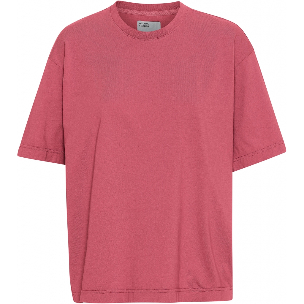 5602991072766 - T-Shirt Frau Organic oversized raspberry pink